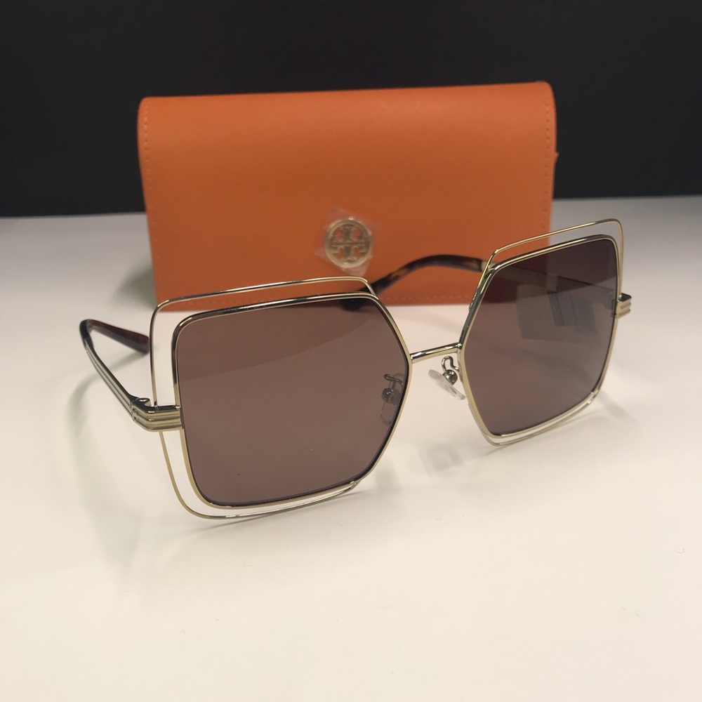 💯- New Authentic Tory Burch Oversized Women's Sunglasses, TY6086 55